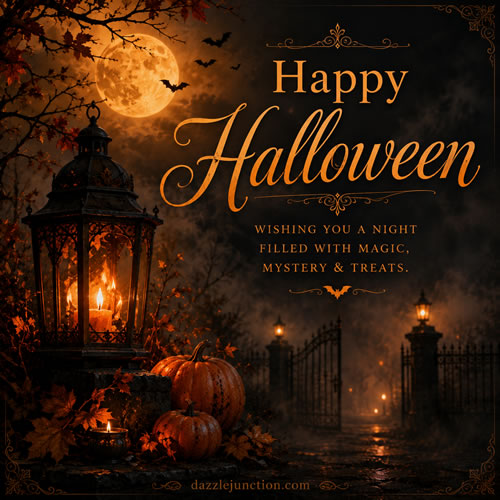 Spooky Lanters Modern Halloween image