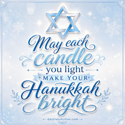 Candle Make Hanukkah Bright