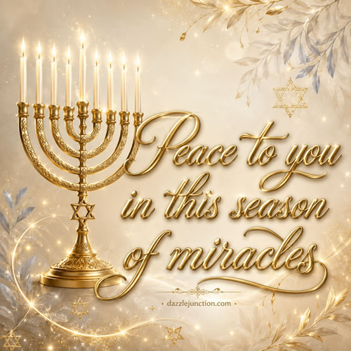 Peace To You Hanukkah image