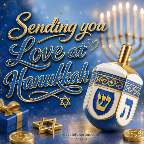 Sending Love At Hanukkah image