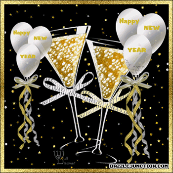 Balloons And Sparkle Classic Happy New Year image