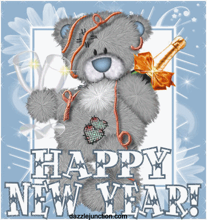 Bear New Year Classic Happy New Year image
