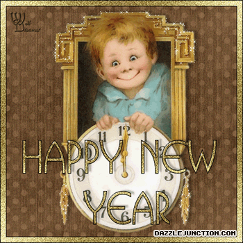 Boy Clock Ny Classic Happy New Year image