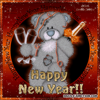Celebrating Teddy Classic Happy New Year image