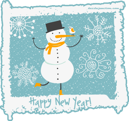 Happy New Year Snowbud Classic Happy New Year image