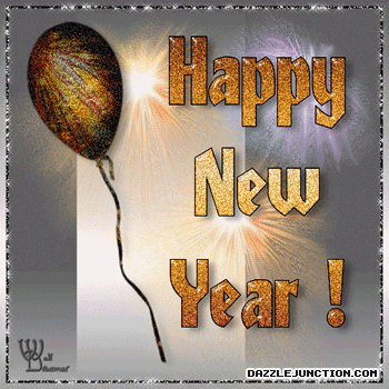 Sparkle Balloon Classic Happy New Year image