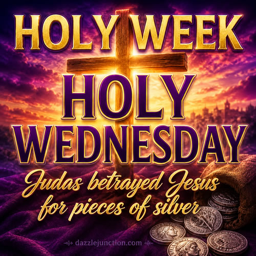 Holy Week Holy Wednesday image