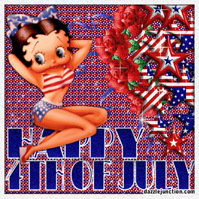 Betty Boop 4th July Independence Day - 4th of July - July Fourth image