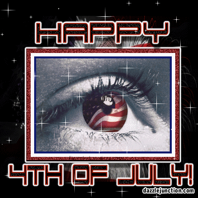 Eye Flag Sparkle Independence Day - 4th of July - July Fourth image