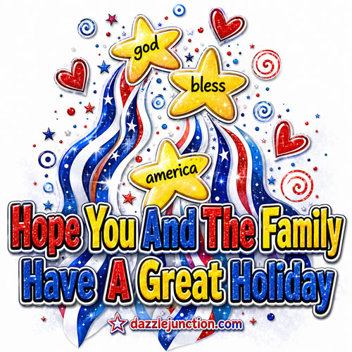 Family Great Holiday Independence Day - 4th of July - July Fourth image