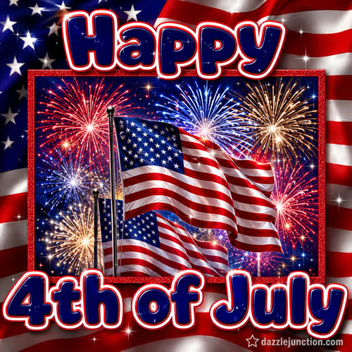 Flag Happy Fourth July Independence Day - 4th of July - July Fourth image