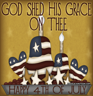 God Shed His Grace Independence Day - 4th of July - July Fourth image