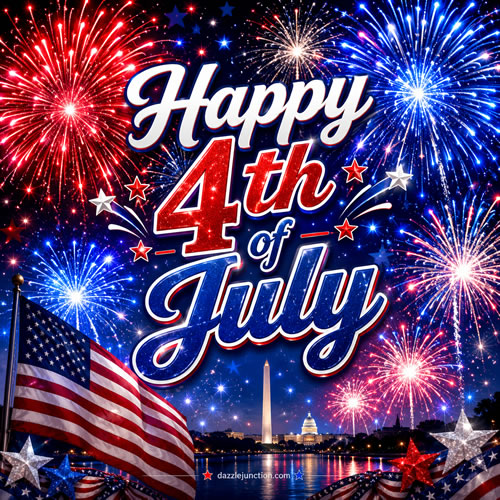 Happy Th Fireworks Independence Day - 4th of July - July Fourth image
