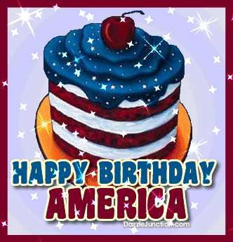 Happy Birthday Usa Cake Independence Day - 4th of July - July Fourth image