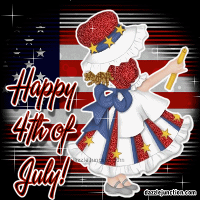 Patriotic Girl Independence Day - 4th of July - July Fourth image
