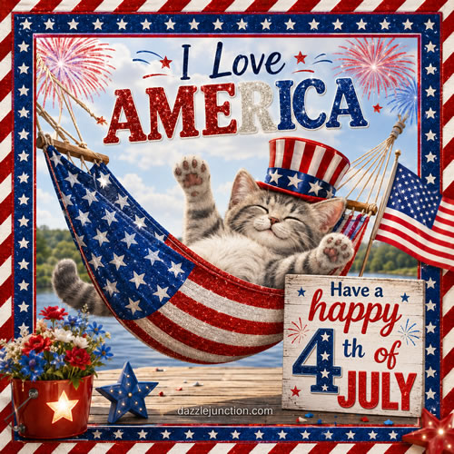 Patriotic Kitten
