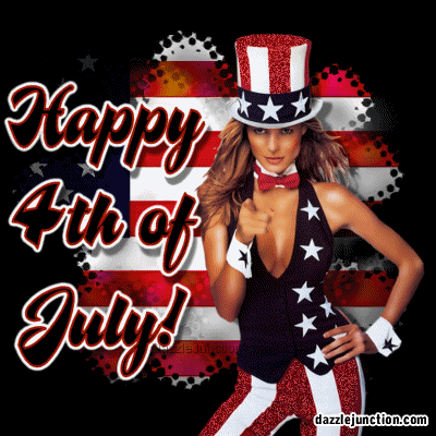 Patriotic Lady Independence Day - 4th of July - July Fourth image