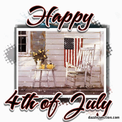 Porch Flag Fourth Independence Day - 4th of July - July Fourth image