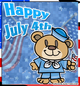 Sailor Bear July 4th Independence Day - 4th of July - July Fourth image
