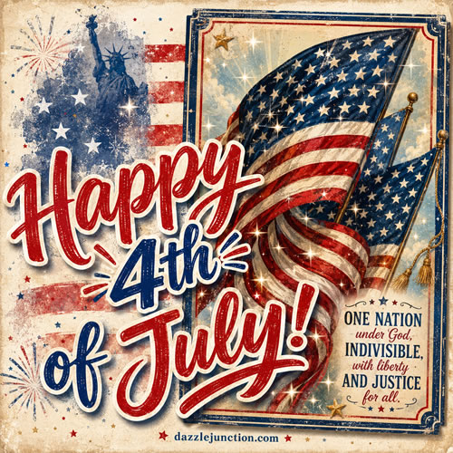Tis Of Thee Independence Day - 4th of July - July Fourth image
