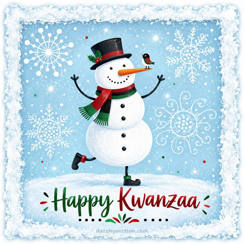 Happy Kwanzaa Snowbud