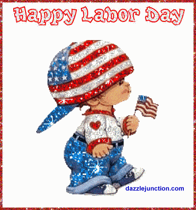 Patriotic Labor Day Boy image