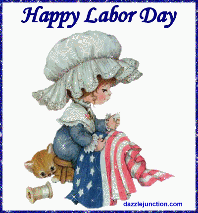 Vintage Flag Labor Day image