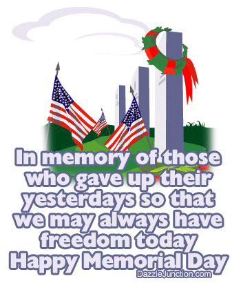 Gave Up Yesterdays Memorial Day image
