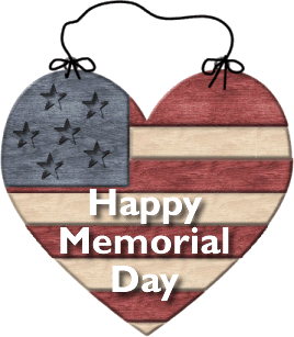 Memorial Flag Heart