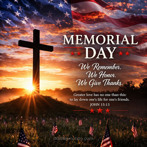 Remember Honor Thank Memorial Day image