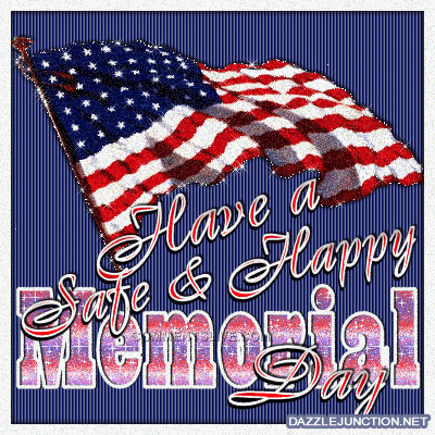 Safe Happy Memorial Day Flag image