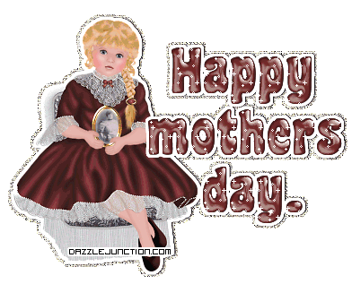 Mothers Day Young Girl Mothers Day Glitter image