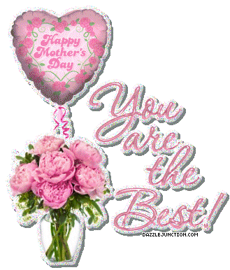 Pink Best Mother Mothers Day Glitter image