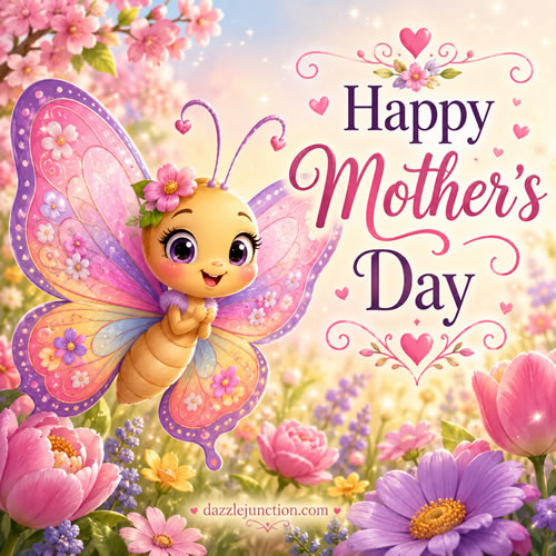 Butterfly Blooms Mothers Day image