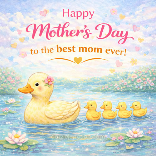 Ducks Best Mom Mothers Day image