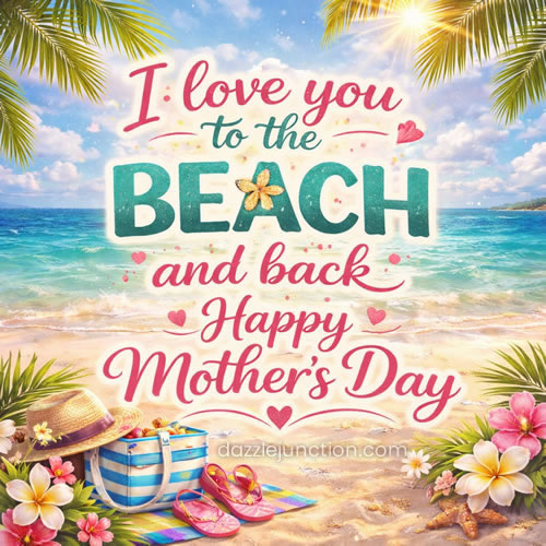 Love You Beach Mothers Day image