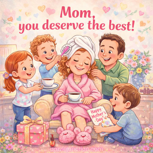 Mom Deserves Best Mothers Day image
