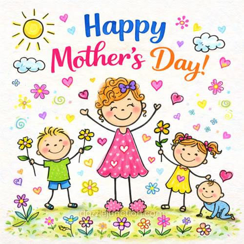 Mothers Day Stick Fam