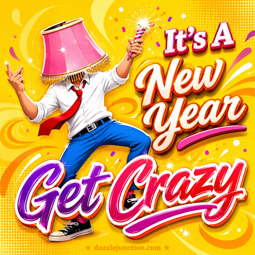 Get Crazy New Year Modern Happy New Year image