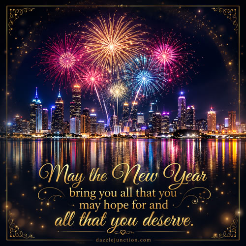 Hope Deserve Modern Happy New Year image