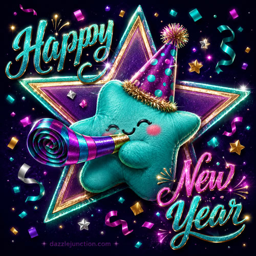 Lips Star Ny Modern Happy New Year image