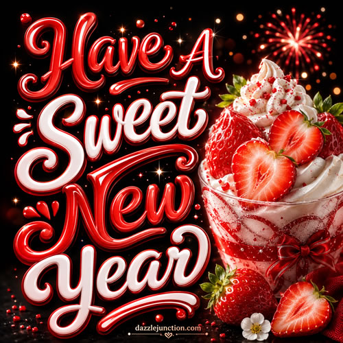 Sweet New Year Modern Happy New Year image