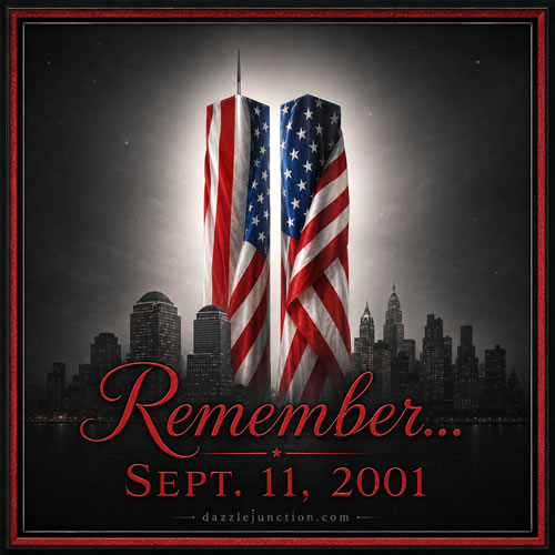 Flag Towers Remember Patriot Day image