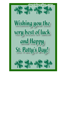 Best Luck Card St Patricks Day image