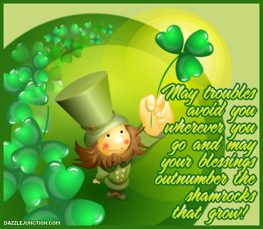 Blessings Shamrocks St Patricks Day image