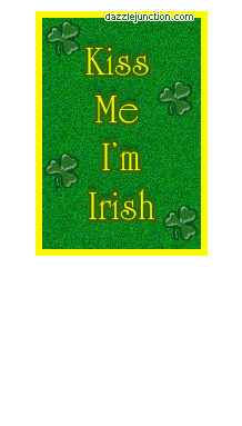 Kiss Irish Card St Patricks Day image
