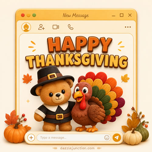 Thanksgiving Message Window image