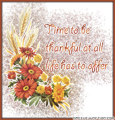 Time To Be Thankful Thanksgiving image