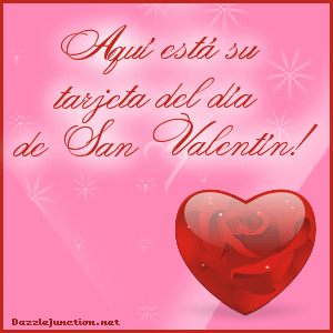 Tarjeta De San Valentn Spanish Valentines Day image
