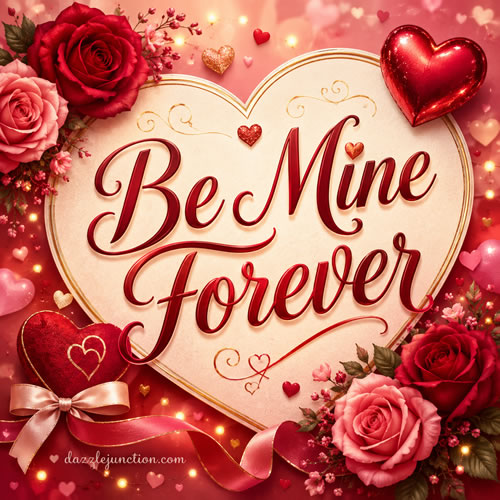Be Mine Forever Valentines Day image
